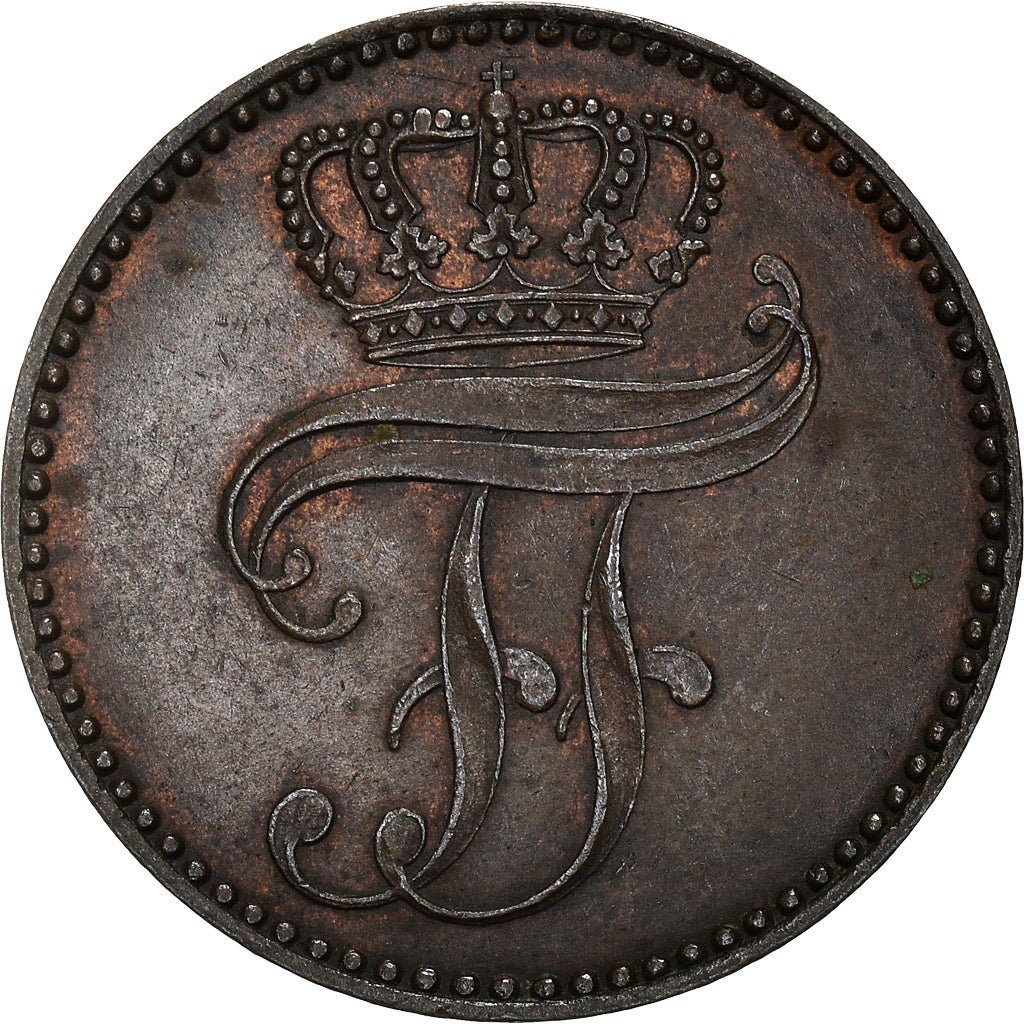 Coin, German States, MECKLENBURG-SCHWERIN, Friedrich Franz II, 3 Pfennig