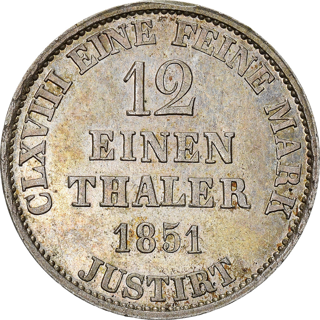 Coin, German States, HANNOVER, Ernst August, 1/12 Thaler, 3 Mariengroschen