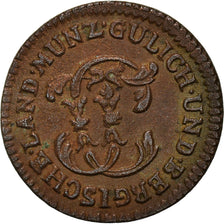 Moneta, Stati tedeschi, JULICH-BERG, Karl Theodor, 1/4 Stüber, 1785, BB, Rame