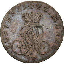 Moneda, Estados alemanes, HANNOVER, Georg IV, 1/24 Thaler, 1827, BC+, Plata
