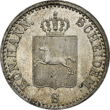 Coin, German States, HANNOVER, Ernst August, 6 Pfennig, 1843, MS(63), Silver