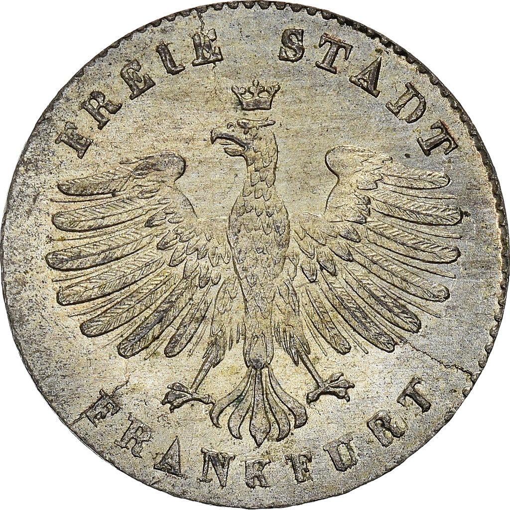 Coin, German States, FRANKFURT AM MAIN, Kreuzer, 1851, MS(63), Silver, KM:312