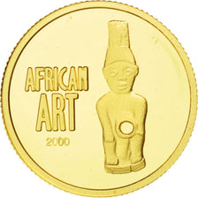CONGO, DEMOCRATIC REPUBLIC, 20 Francs, 2000, KM #183, MS(65-70), Gold, 13.85,...