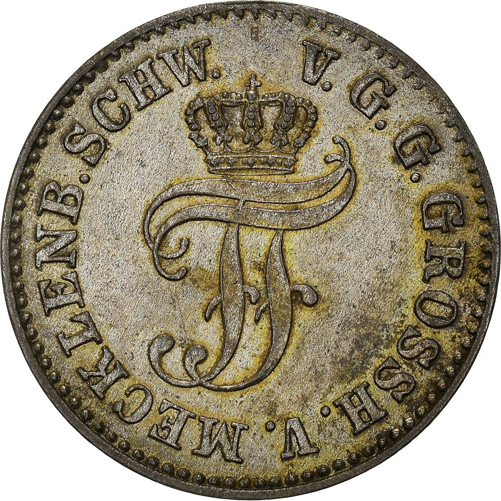 Coin, German States, MECKLENBURG-SCHWERIN, Friedrich Franz II, 1/48 Thaler