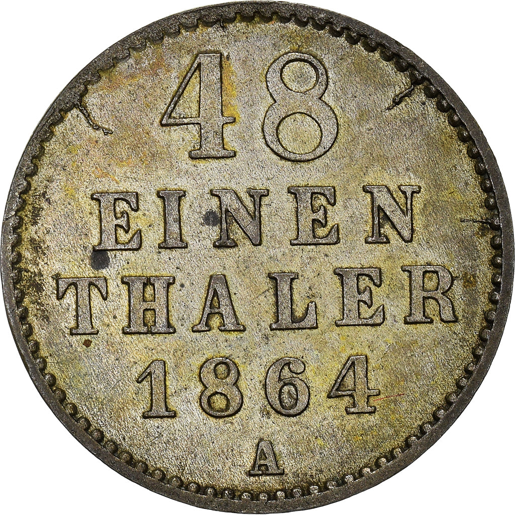 Coin, German States, MECKLENBURG-SCHWERIN, Friedrich Franz II, 1/48 Thaler