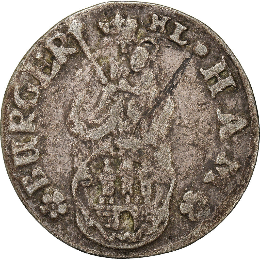 Monnaie, Etats allemands, HAMBURG, 2 Schilling, 1/16 Thaler, 1689, TB, Argent