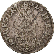Monnaie, Etats allemands, HAMBURG, 2 Schilling, 1/16 Thaler, 1689, TB, Argent