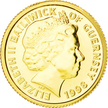 Moneda, Guernsey, Elizabeth II, 5 Pounds, 1998, FDC, Oro, KM:115