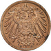 Monnaie, Empire allemand, Wilhelm II, 2 Pfennig, 1914, Karlsruhe, TTB+, Cuivre