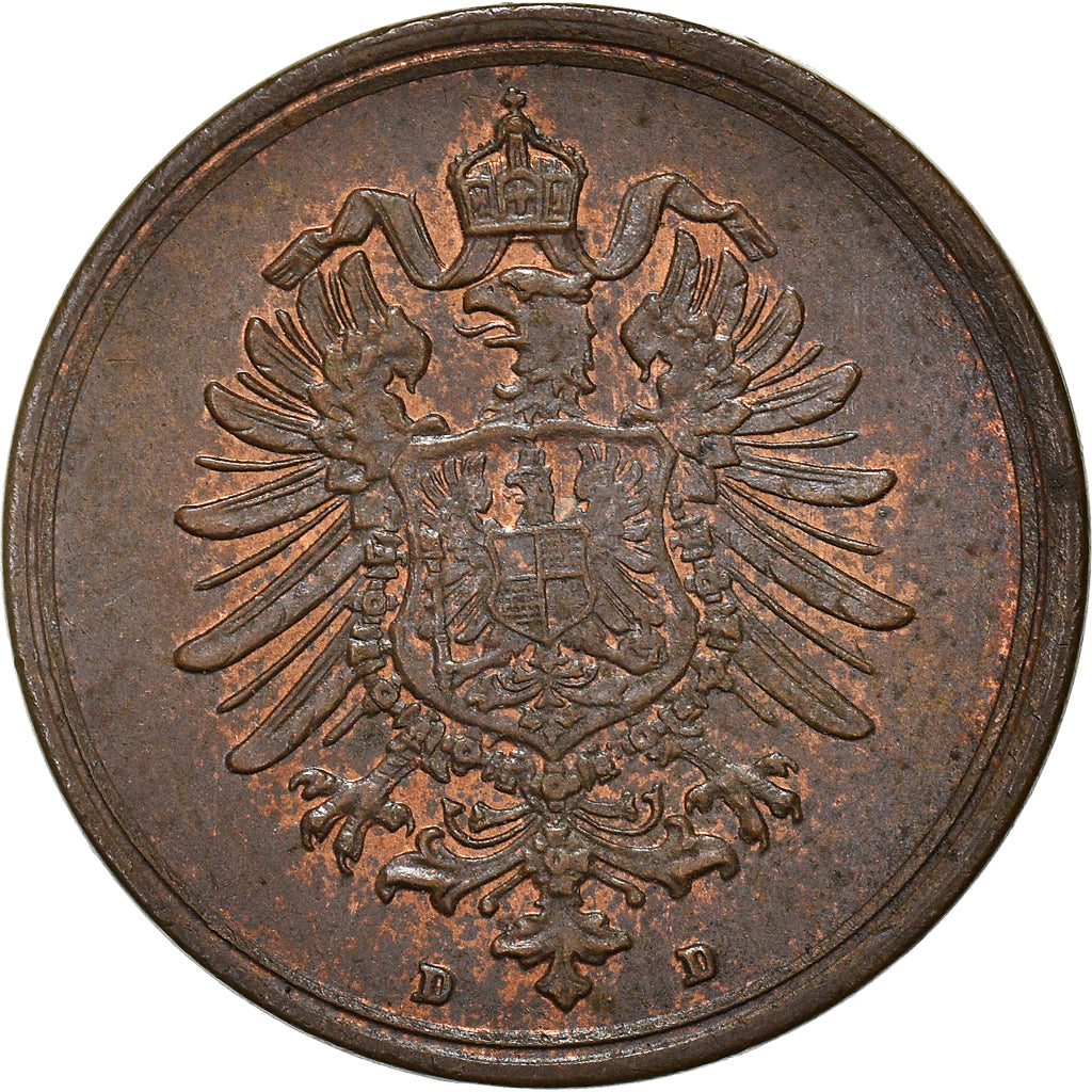 Coin, GERMANY - EMPIRE, Wilhelm I, Pfennig, 1889, Munich, MS(60-62), Copper