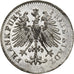Coin, German States, FRANKFURT AM MAIN, 3 Kreuzer, 1856, AU(55-58), Silver