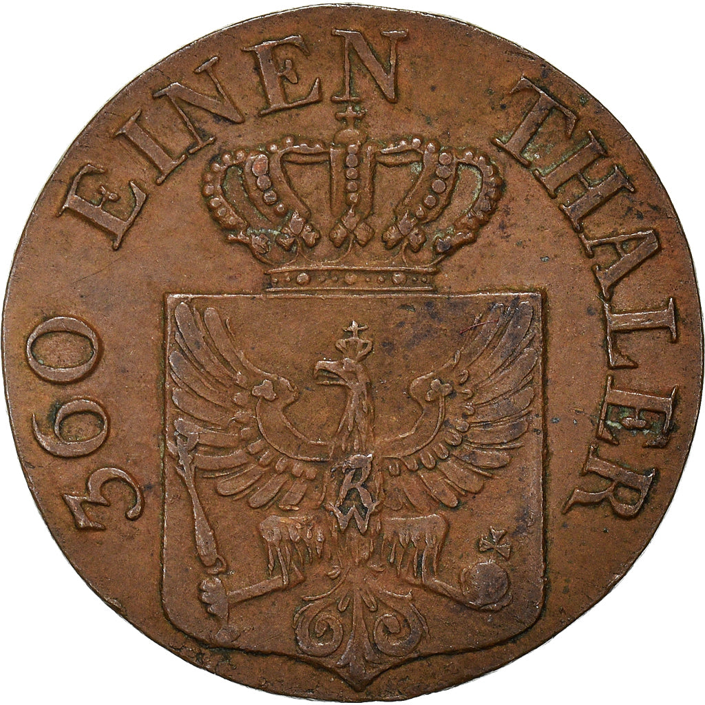 Coin, German States, PRUSSIA, Friedrich Wilhelm III, Pfennig, 1826, Berlin