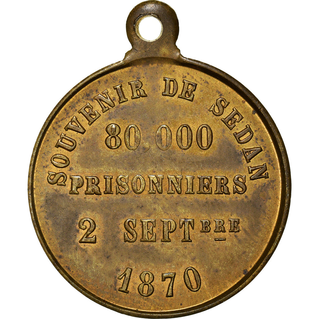 Francia, medalla, Napoléon III, Souvenir de Sedan, 80000 Prisonniers, History
