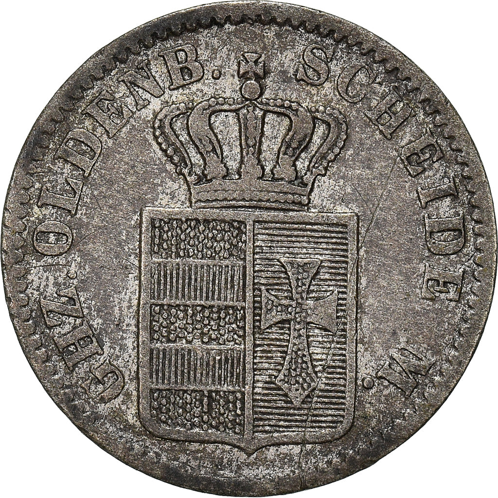 Coin, German States, OLDENBURG, Nicolaus Friedrich Peter, 1/2 Groschen, 1858