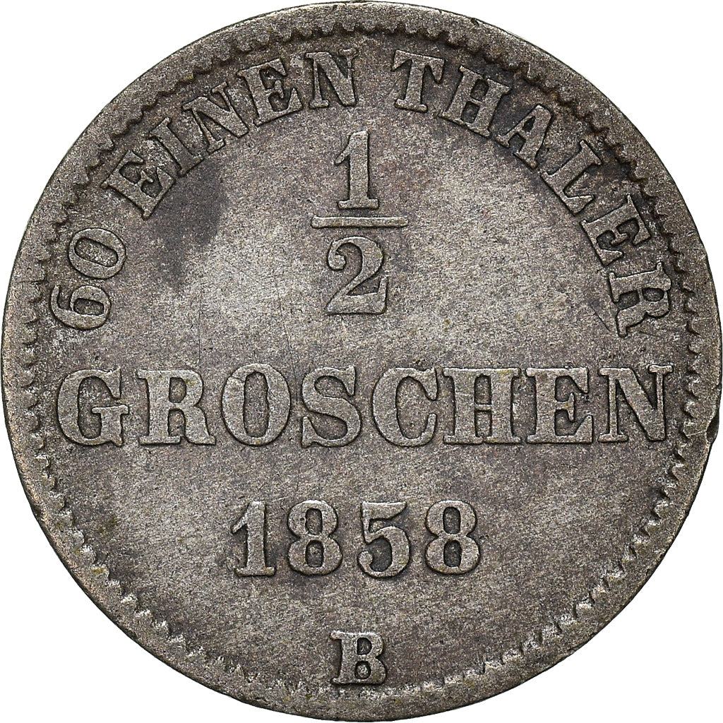 Coin, German States, OLDENBURG, Nicolaus Friedrich Peter, 1/2 Groschen, 1858