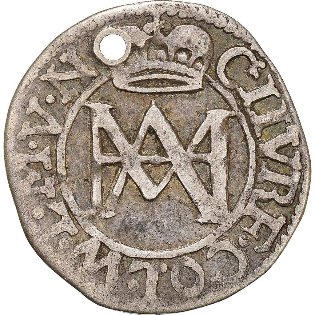 Coin, German States, WESTPHALIA, 2 Mariengroschen, 1656, Cologne, Holed