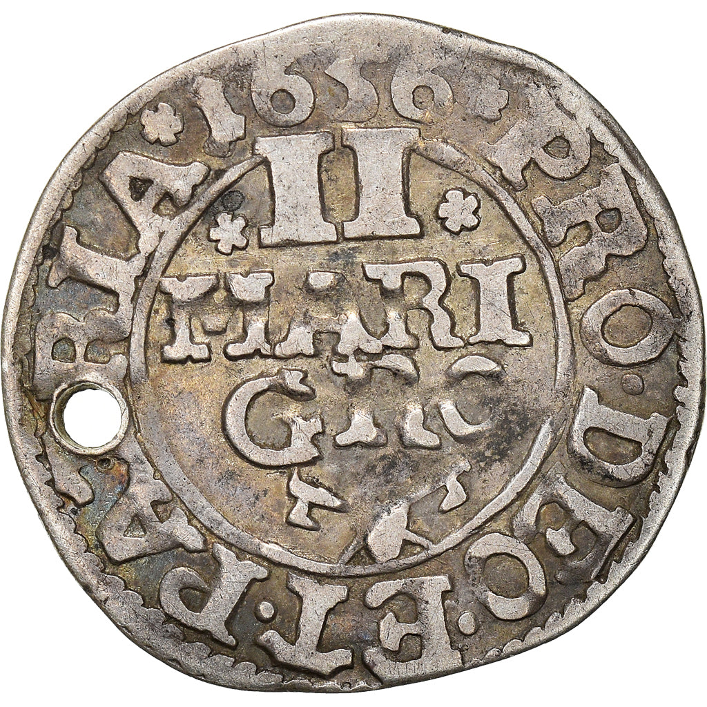 Coin, German States, WESTPHALIA, 2 Mariengroschen, 1656, Cologne, Holed