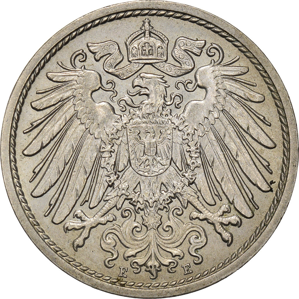 Coin, GERMANY - EMPIRE, Wilhelm II, 10 Pfennig, 1912, Muldenhütten, AU(55-58)
