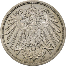 Coin, GERMANY - EMPIRE, Wilhelm II, 10 Pfennig, 1912, Muldenhütten, AU(55-58)