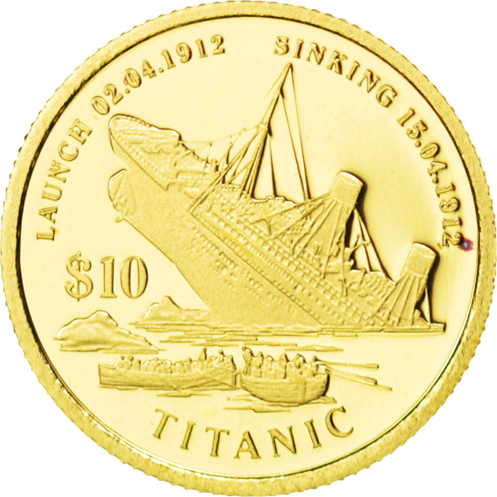 Coin, Kiribati, 10 Dollars, 1998, MS(65-70), Gold, KM:27