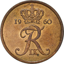 Coin, Denmark, Frederik IX, 5 Öre, 1960, Copenhagen, MS(60-62), Bronze