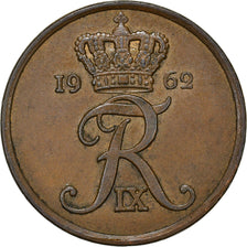 Coin, Denmark, Frederik IX, 5 Öre, 1962, Copenhagen, AU(55-58), Bronze