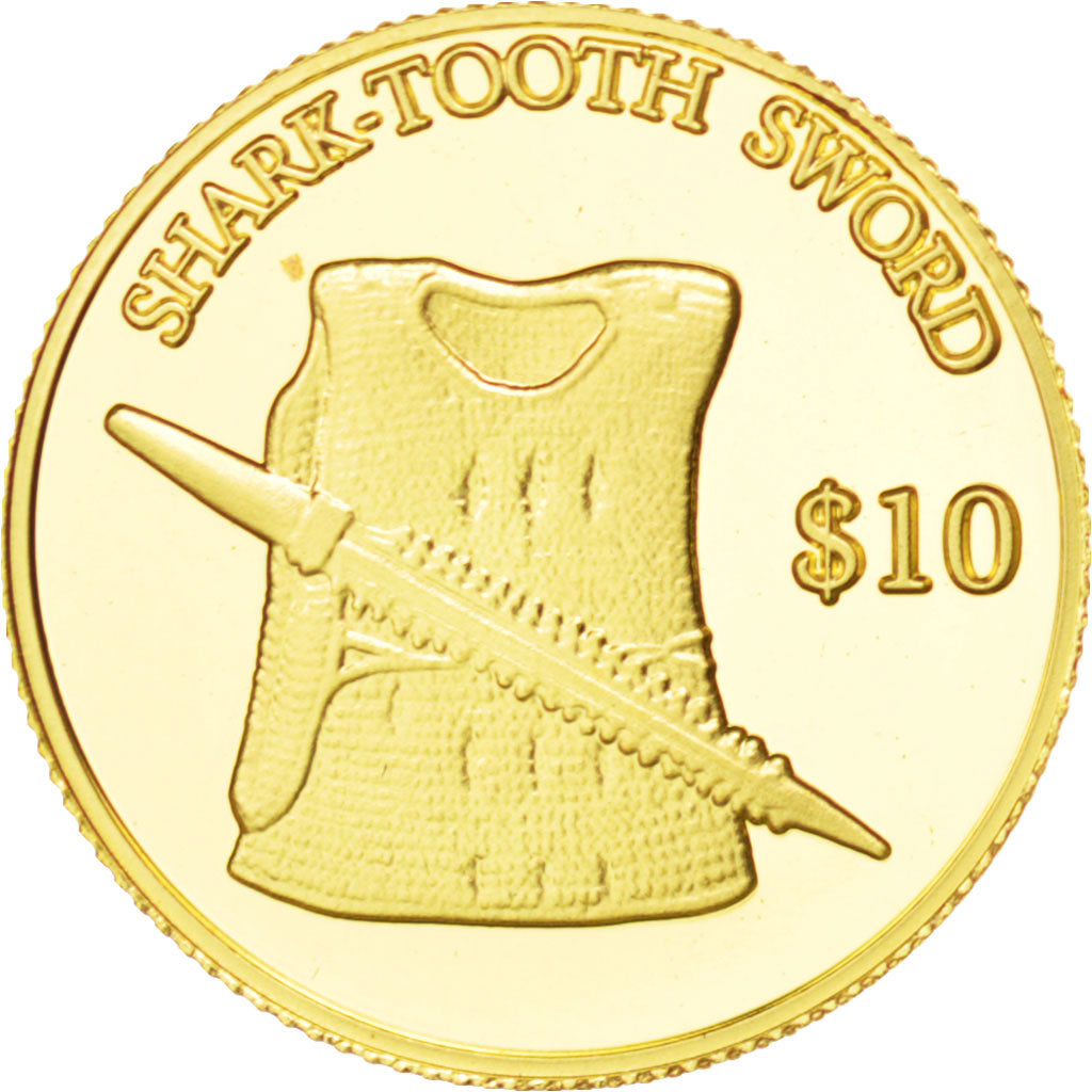 KIRIBATI, 10 Dollars, 2000, KM #44, MS(65-70), Gold, 13.90, 1.24