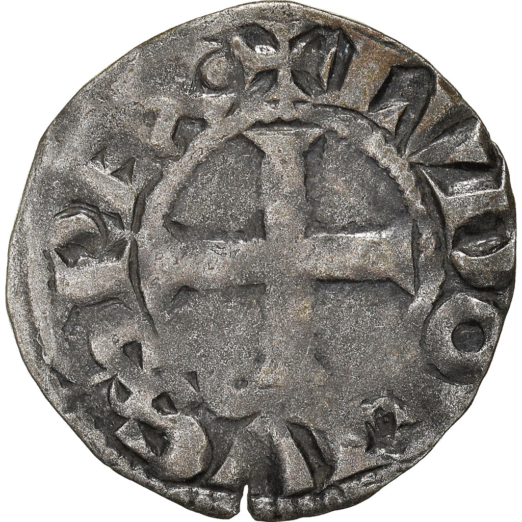 Moeda, França, Louis VIII-IX, Denier Tournois, VF(30-35), Lingote, Duplessy:188
