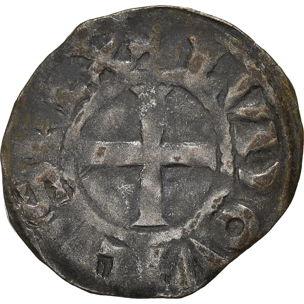 Moneta, Francja, Louis VIII-IX, Denier Tournois, VF(30-35), Bilon, Duplessy:188