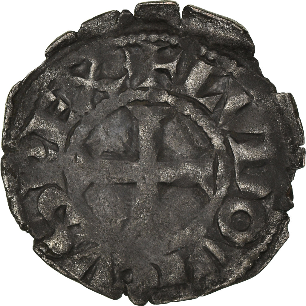 Moneta, Francia, Louis VIII-IX, Denier Tournois, MB+, Biglione, Duplessy:188