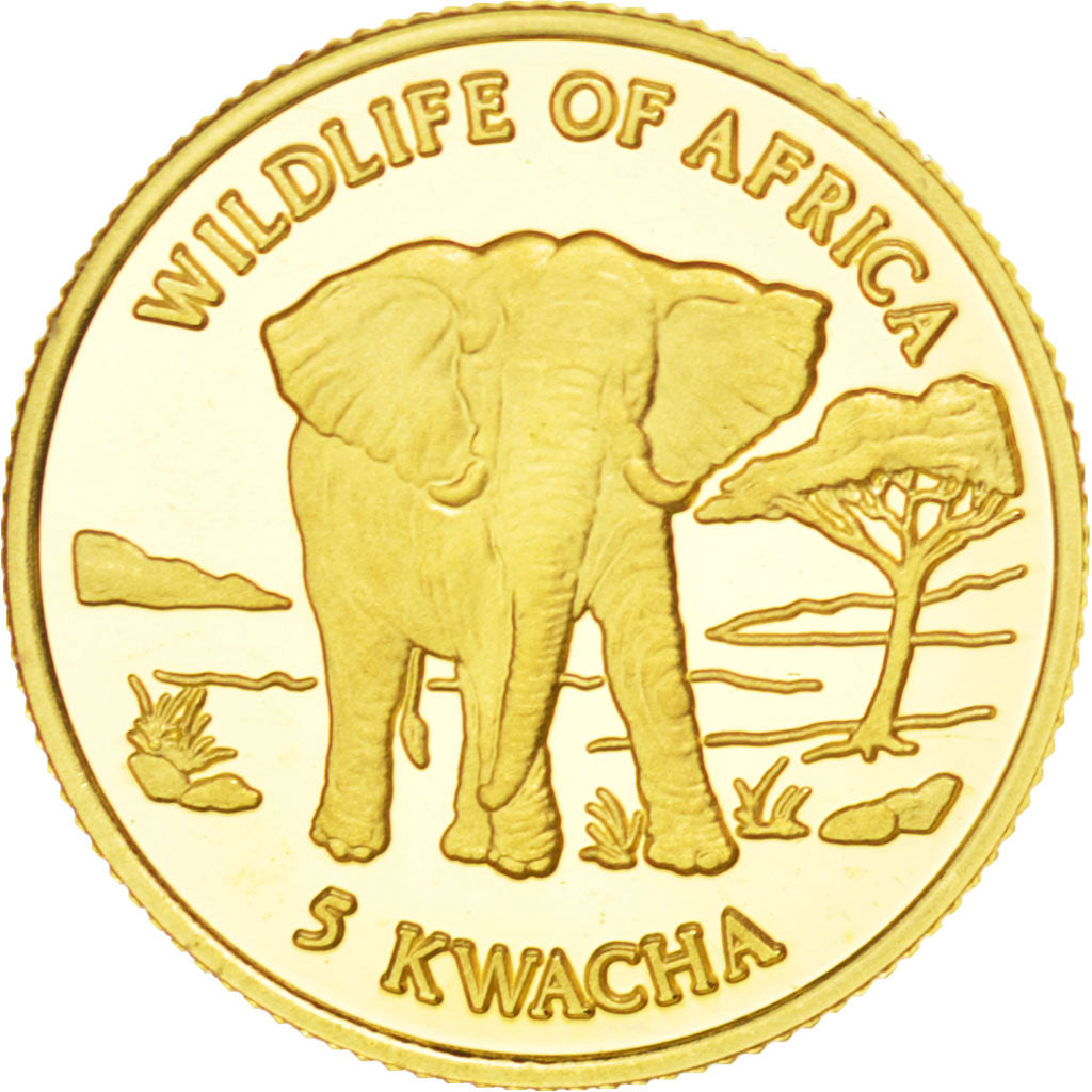 MALAWI, 5 Kwacha, 2000, KM #116, MS(65-70), Gold, 13.92, 1.23