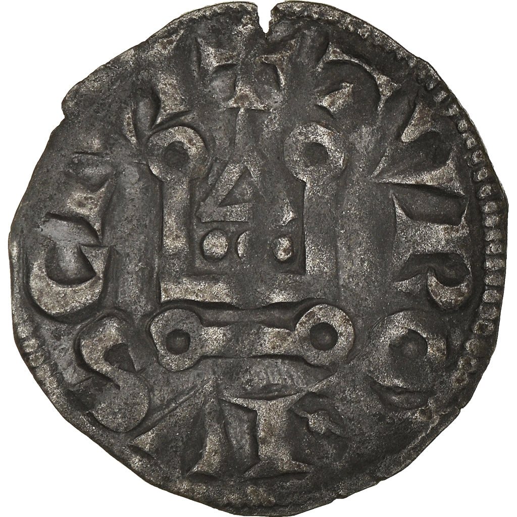 Coin, France, Louis VIII-IX, Denier Tournois, EF(40-45), Billon, Duplessy:188