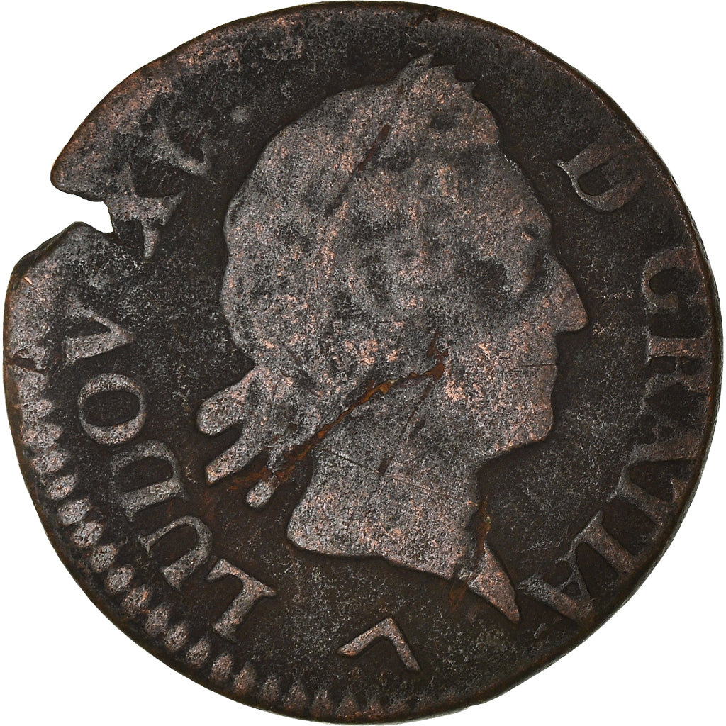 Münze, Frankreich, Louis XV, Liard, 1771, Lille, SGE+, Kupfer, Gadoury:272