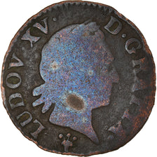 Munten, Frankrijk, Louis XV, Liard, 1770, Reims, ZG, Koper, Gadoury:272