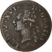 Moeda, França, Louis XVI, Liard, 1789/4, Montpellier, VF(20-25), Cobre