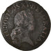 Coin, France, Louis XV, Liard, 1720, Strasbourg, F(12-15), Copper, Gadoury:270