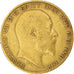 Coin, Great Britain, Edward VII, 1/2 Sovereign, 1902, EF(40-45), Gold, KM:804