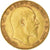 Monnaie, Grande-Bretagne, Edward VII, 1/2 Sovereign, 1910, TTB+, Or, KM:804