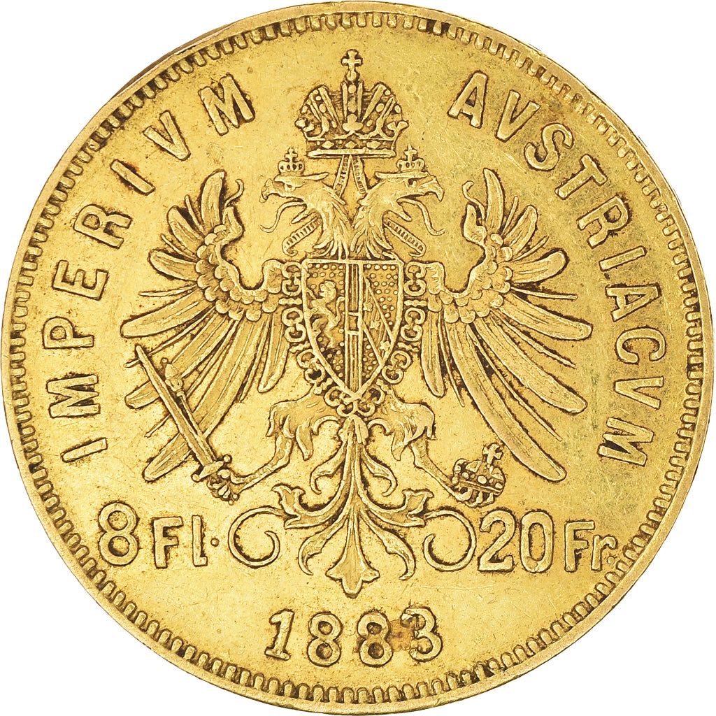 Monnaie, Autriche, Franz Joseph I, 8 Florins-20 Francs, 1883, TTB, Or, KM:2269