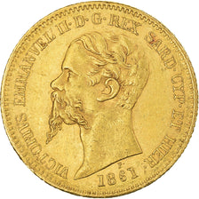 Monnaie, États italiens, SARDINIA, Vittorio Emanuele II, 20 Lire, 1861, Torino