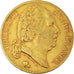 Moneta, Francja, Louis XVIII, 20 Francs, 1824, Paris, EF(40-45), Złoto