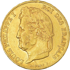 Monnaie, France, Louis-Philippe, 20 Francs, 1840, Paris, TTB+, Or, KM:750.1, Le