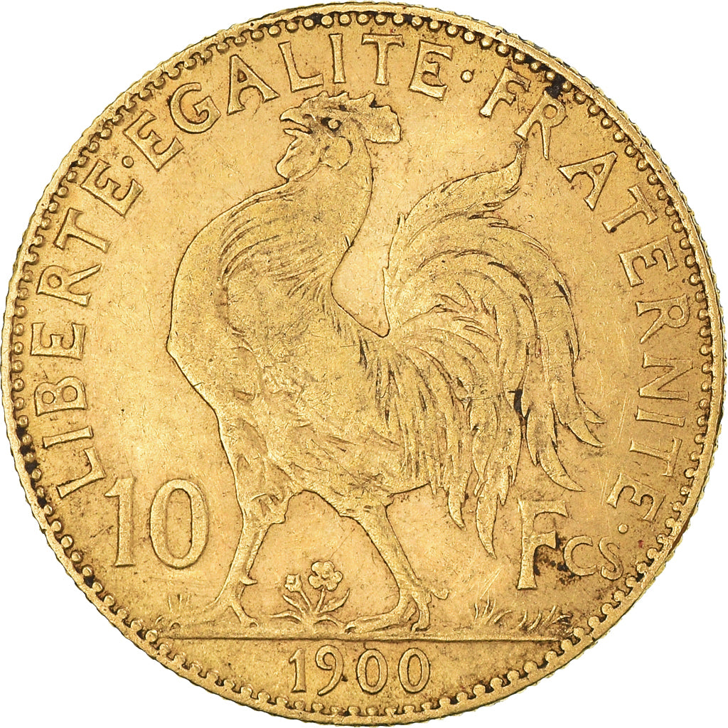 Coin, France, Marianne, 10 Francs, 1900, Paris, EF(40-45), Gold, KM:846