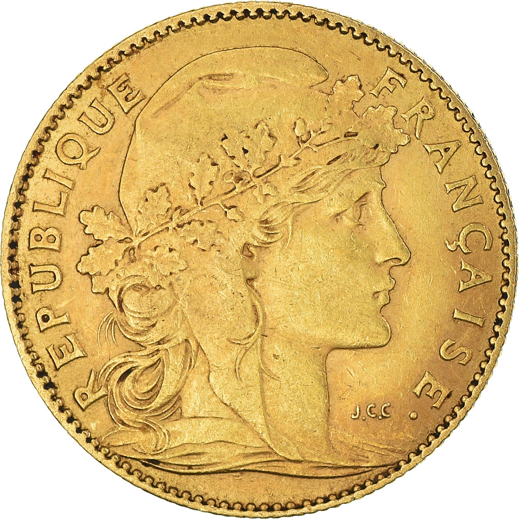 Coin, France, Marianne, 10 Francs, 1901, Paris, EF(40-45), Gold, KM:846
