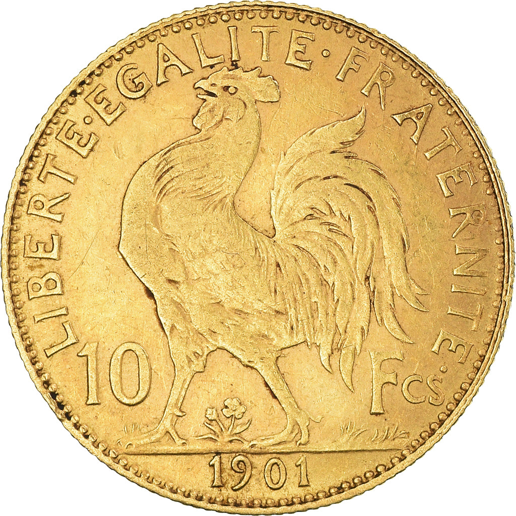 Coin, France, Marianne, 10 Francs, 1901, Paris, EF(40-45), Gold, KM:846