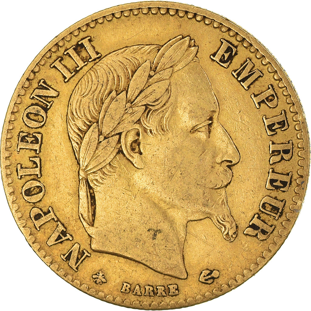 Münze, Frankreich, Napoleon III, 10 Francs, 1862, Paris, S+, Gold, KM:800.1
