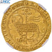 Moeda, França, Jean II le Bon, Mouton d'or, 1355, Pontivy's Hoard, NGC, MS63