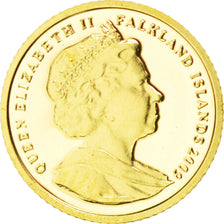 Iles Falkland, Elisabeth II, 1/64 Crown Or Charles Darwin 2009, KM New