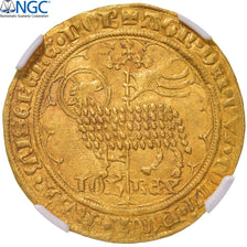 Coin, France, Jean II le Bon, Mouton d'or, 1355, Pontivy's Hoard, NGC, AU58
