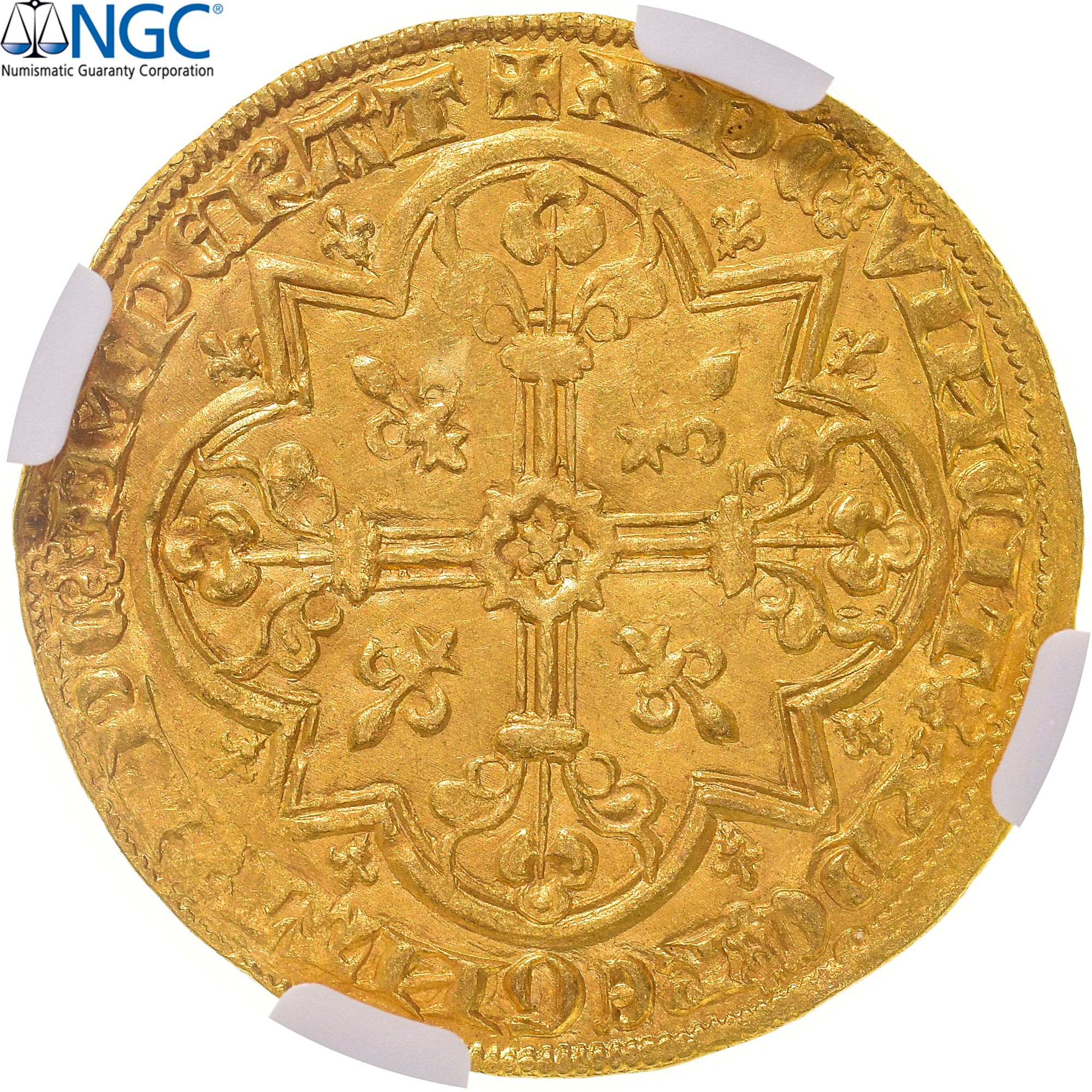 Francia, Jean II le Bon, Mouton d'or, 1355, Pontivy's Hoard, Oro, NGC, EBC+